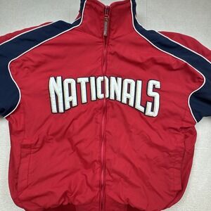 Majestic Authentic- Washington Nationals Fleece Lined Embroidered Jacket XL